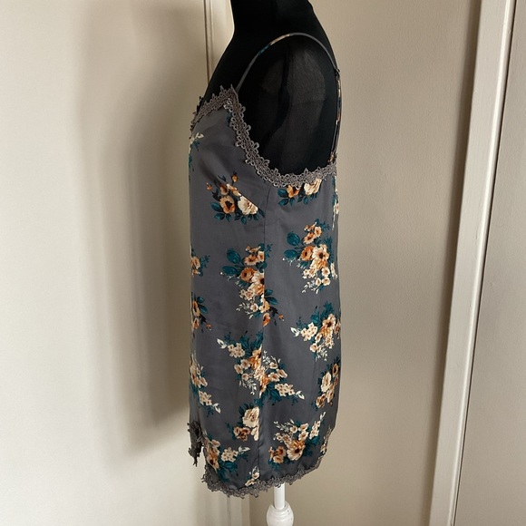 21. Honey Punch Orange and Gray Slip Dress for Night Out Size Large - Picture 7 of 9